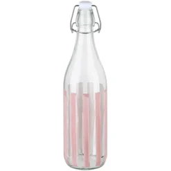 Szklana butelka Ligne 1000 ml różowa