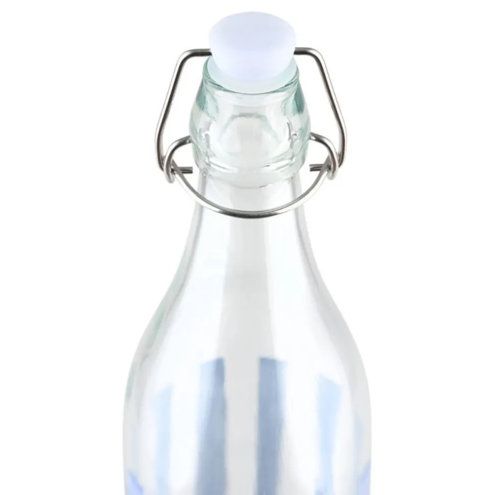 Szklana butelka Ligne 1000 ml niebieska