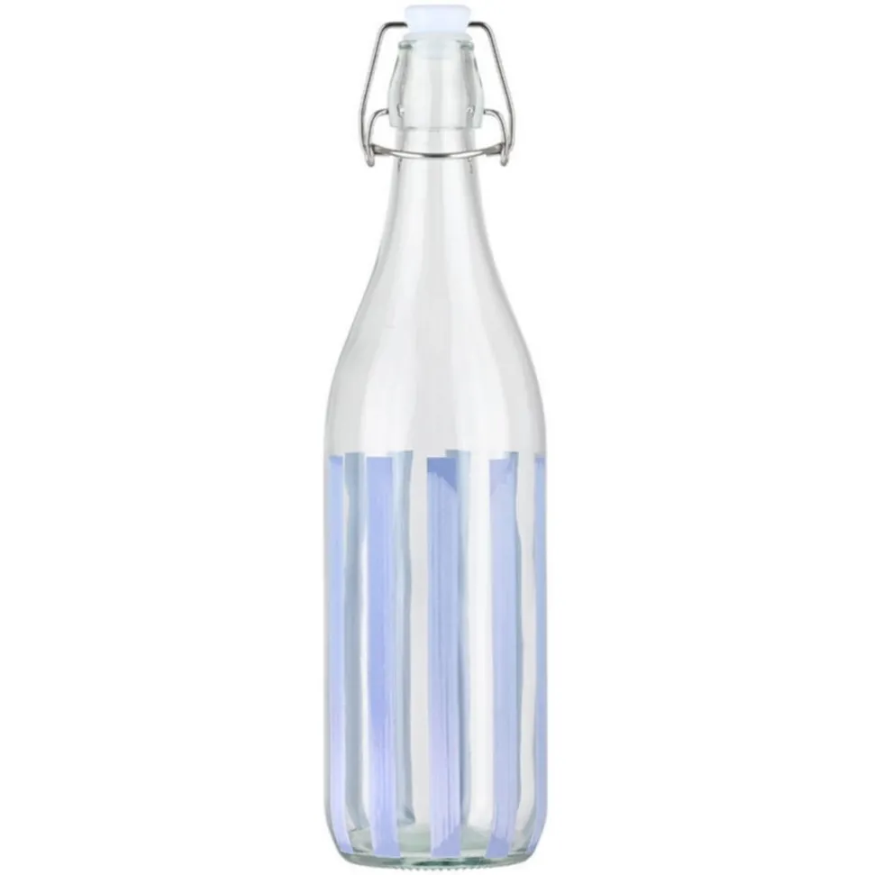 Szklana butelka Ligne 1000 ml niebieska