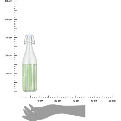Szklana butelka Ligne 1000 ml zielona * Estia Online