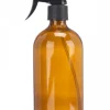 Szklana butelka 500 ml ze spryskiwaczem bursztynowa * BERILO