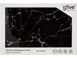 Szklana deska do krojenia 30x20 cm czarna * 5five Simply Smart Clearance