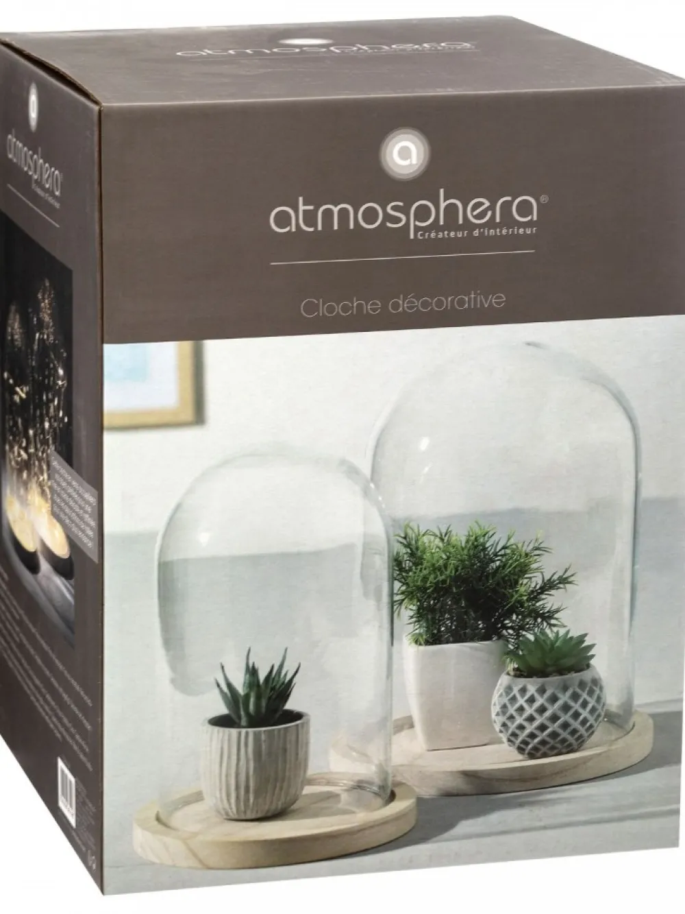 Szklana kopuła dekoracyjna 29,5 cm * Atmosphera Sale