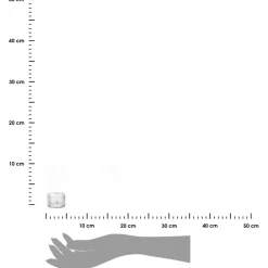 Szklane obrączki na serwetki 4 szt. * Estia