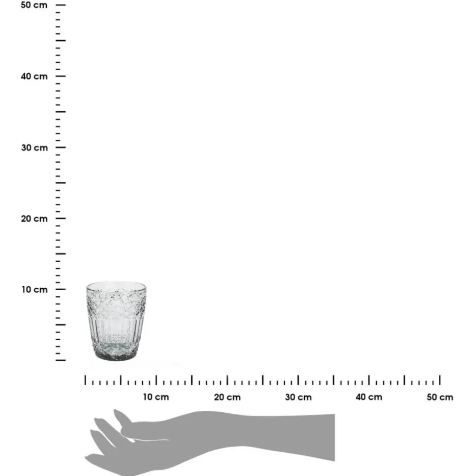Szklanka do napojów 300 ml – szary dymiony