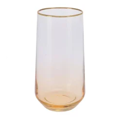 Szklanka long drink ze złotą obwódką * Siaki Collection Online
