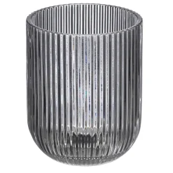 Szklanka 270 ml prążkowana szara * VIVALTO
