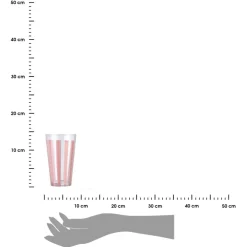 Szklanka na wodę 495 ml 6 szt. Ligne róż * Estia