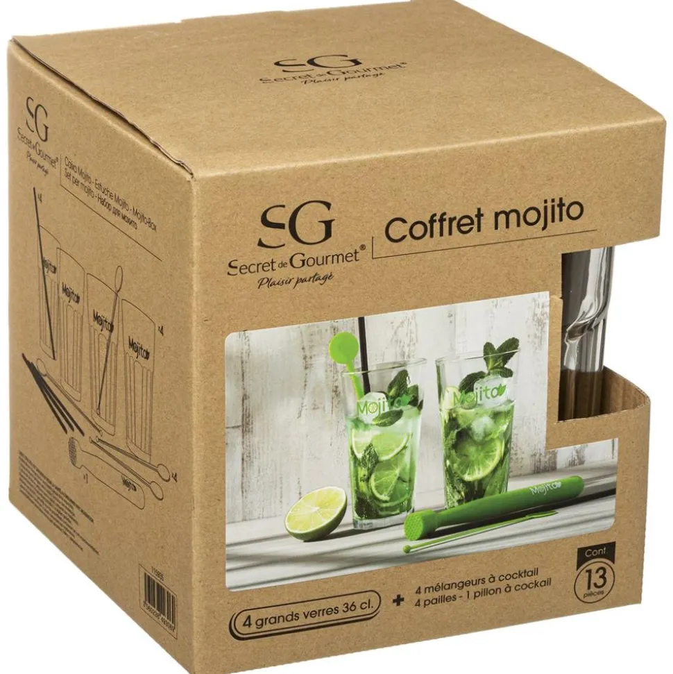 Szklanki do Mojito zestaw 13 elementów