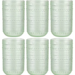 Szklanki do napojów 465 ml 6 szt. Dots Green