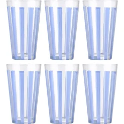Szklanki na wodę 495 ml 6 szt. Ligne niebieskie * Estia