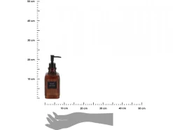 Szklany dozownik na mydło SAVON 500 ml bursztynowy