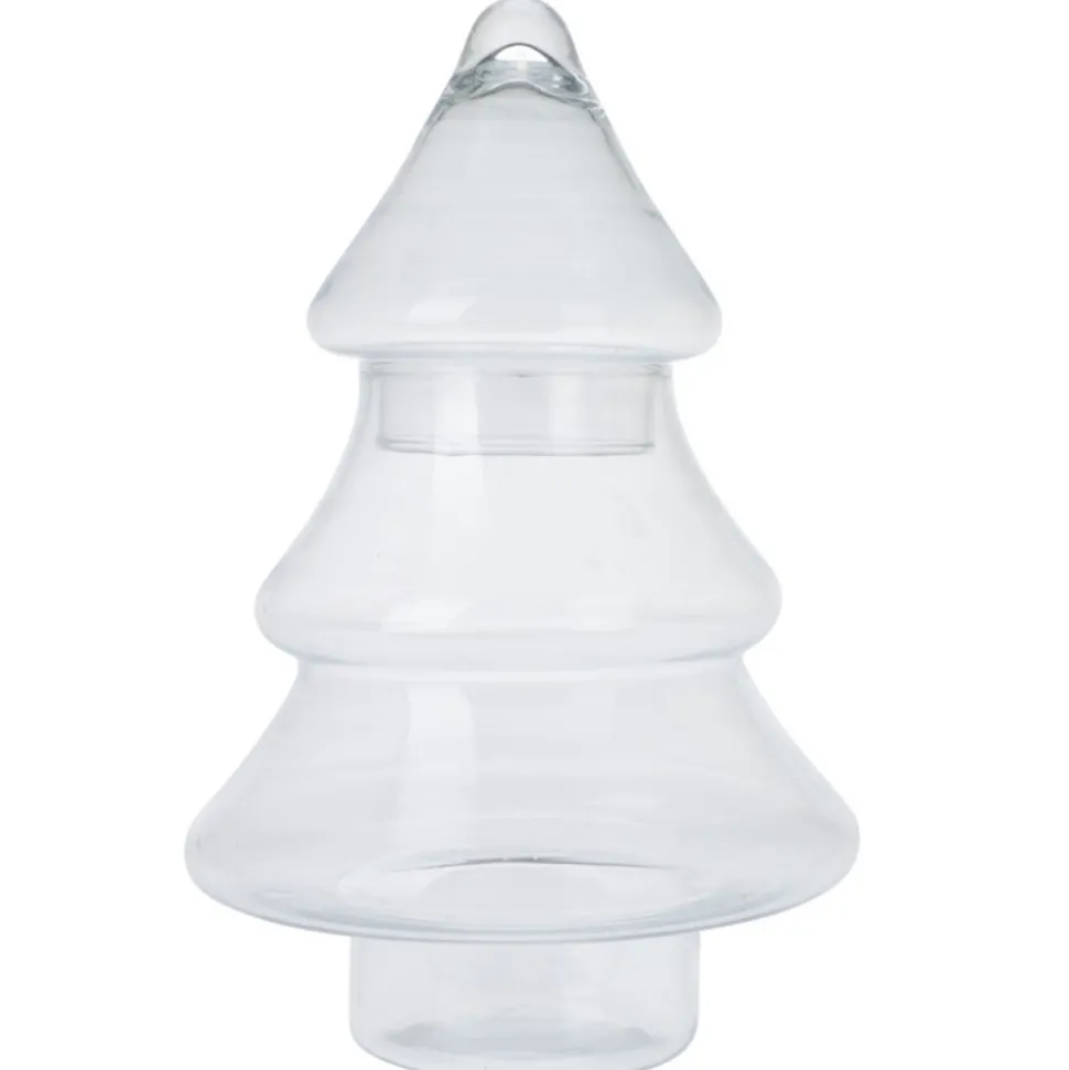 Szklany słoik w kształcie Choinki 25 cm