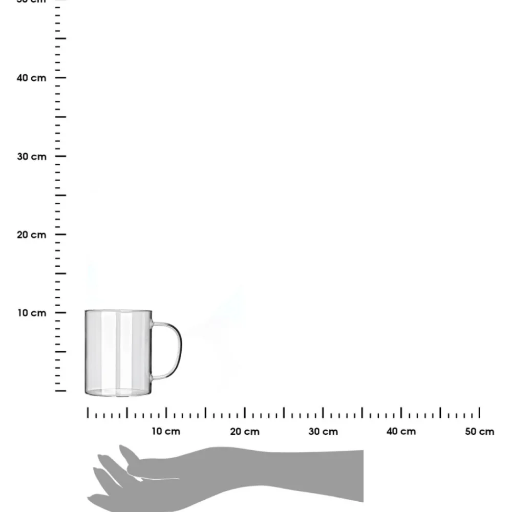 Szklany kubek 400 ml * Estia Hot