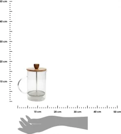 Szklany zaparzacz tłokowy NATURO 850 ml * HowHomely Sale