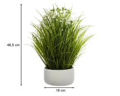 Sztuczna trawa kwitnąca w doniczce 46 cm