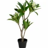 Sztuczne drzewko frangipani biała 90 cm w doniczce