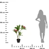 Sztuczne drzewko frangipani różowa 90 cm w doniczce