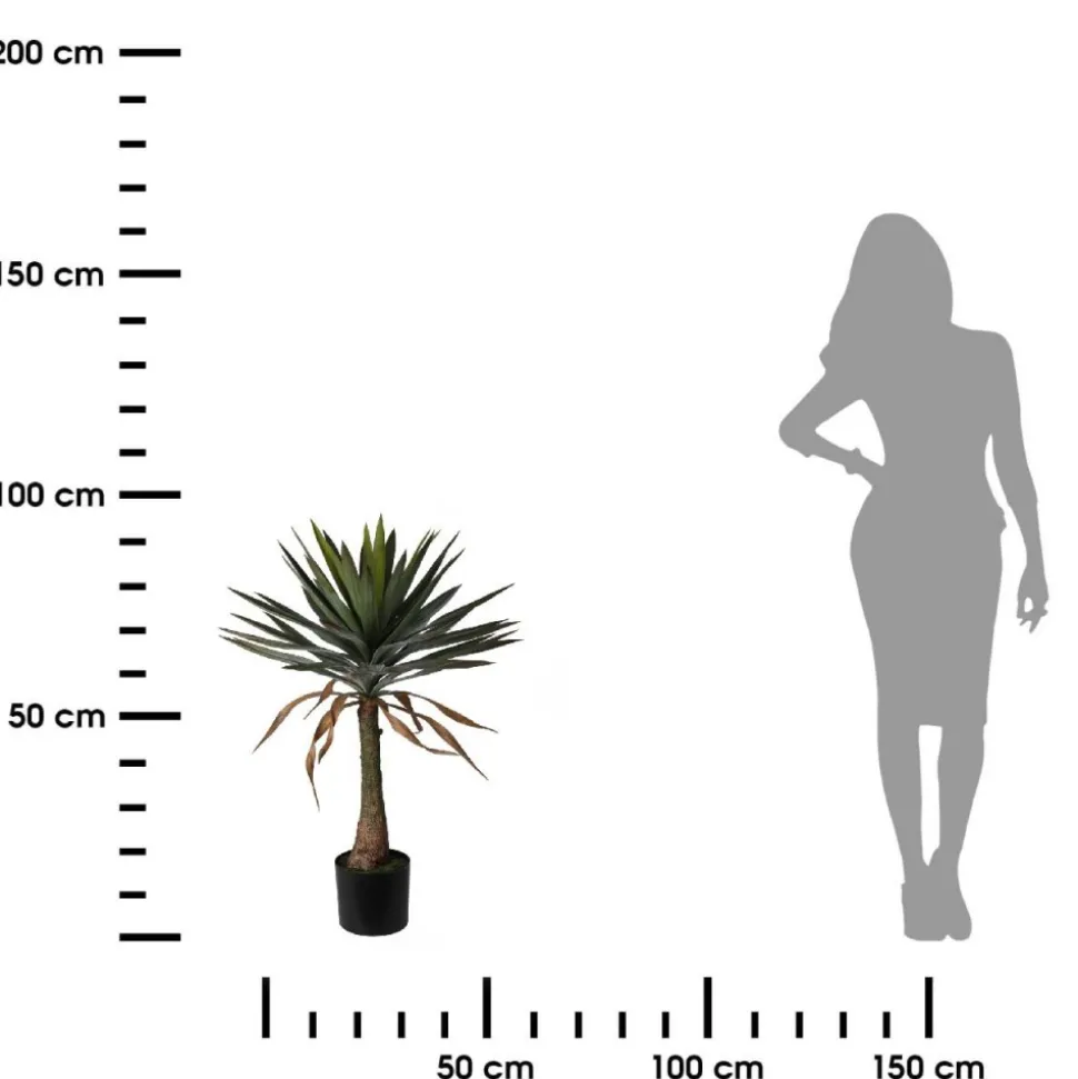 Sztuczne drzewko Jukka w doniczce – 90 cm