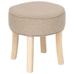 Taboret Adriel beżowy velvet