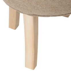 Taboret Adriel beżowy velvet