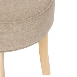 Taboret Adriel beżowy velvet