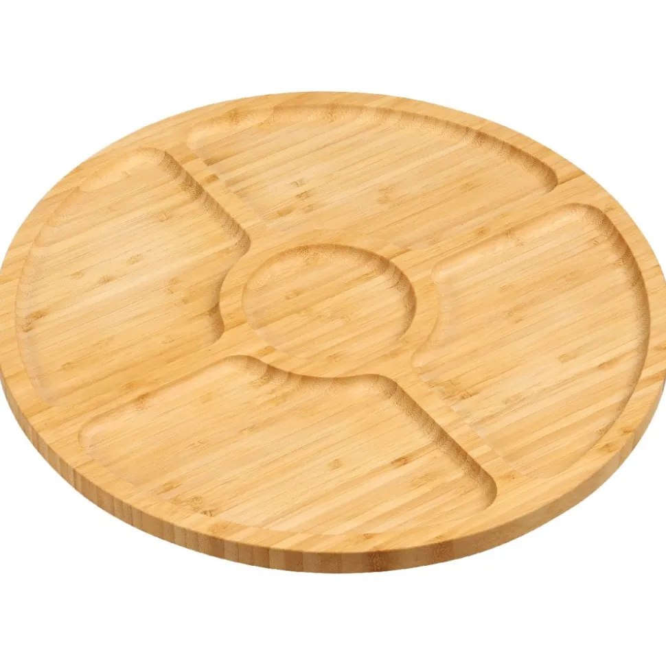 Taca bambusowa na przekąski 35 cm
