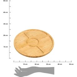 Taca bambusowa na przekąski 35 cm