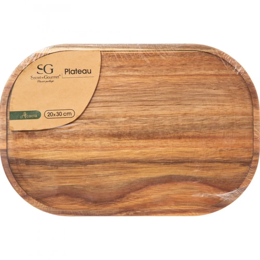 Taca do serwowania akacja 30x20 cm * Atmosphera Hot