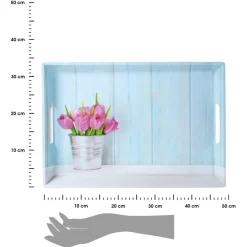 Taca do serwowania tulipany dekoracyjna z uchwytami 50x35x4,5 cm * Kesper Hot