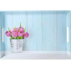 Taca do serwowania tulipany dekoracyjna z uchwytami 50x35x4,5 cm * Kesper Hot