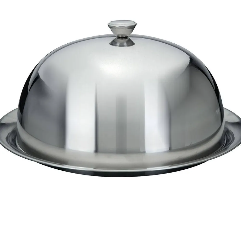 Taca ze stali nierdzewnej z pokrywą 30 cm * Excellent Houseware Discount