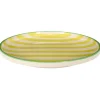 Talerz deserowy Dolce Vita 20 cm żółte pasy