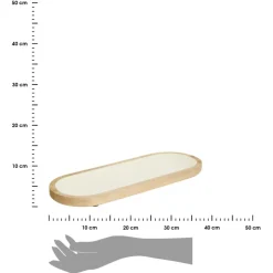 Talerz do serwowania Inaya Mango 40x15 cm biały