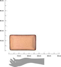 Talerz do serwowania 27x16 cm Terra Salmon