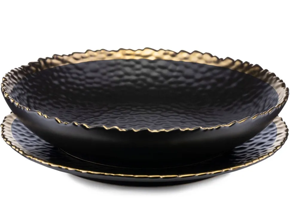 Talerz głęboki Kati Black Gold 26 cm