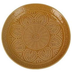 Talerz kamionkowy żółty 26,5 cm