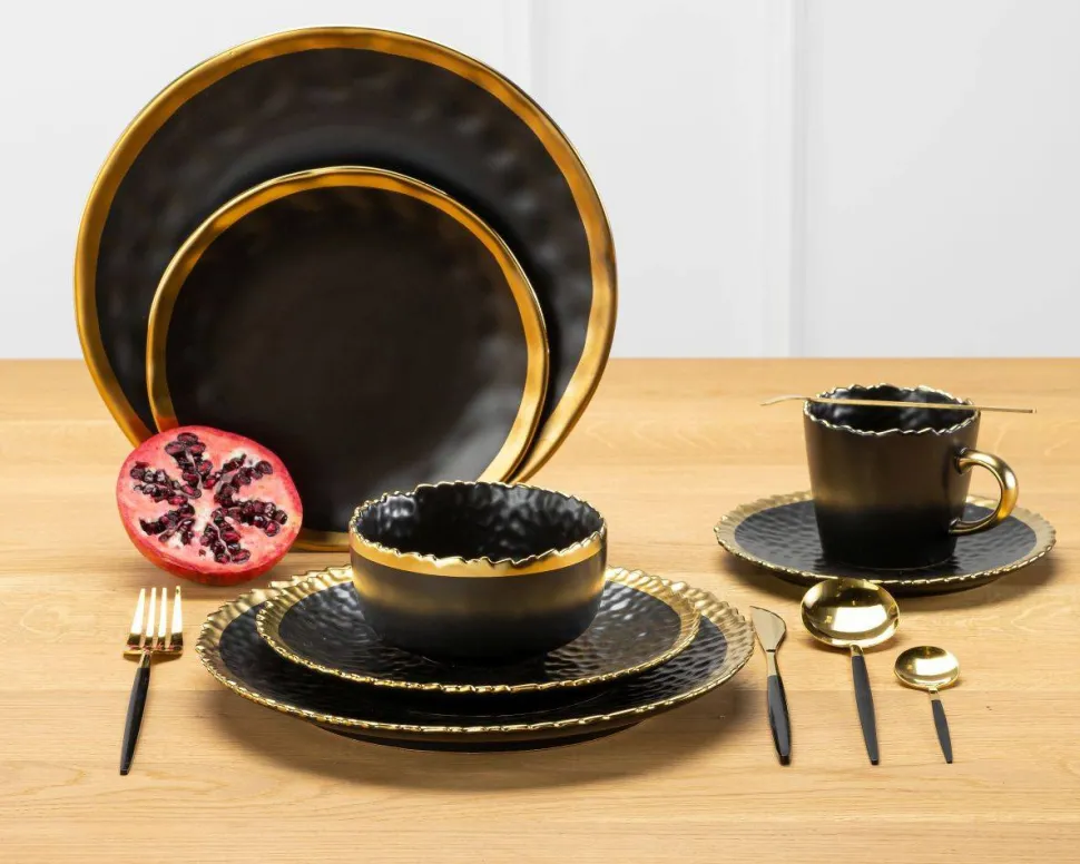 Talerz Lissa Black Gold 20 cm