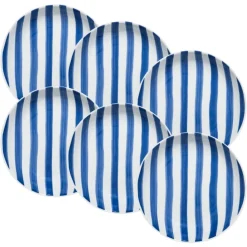 Talerze głębokie 20 cm 6 szt. Ligne niebieskie