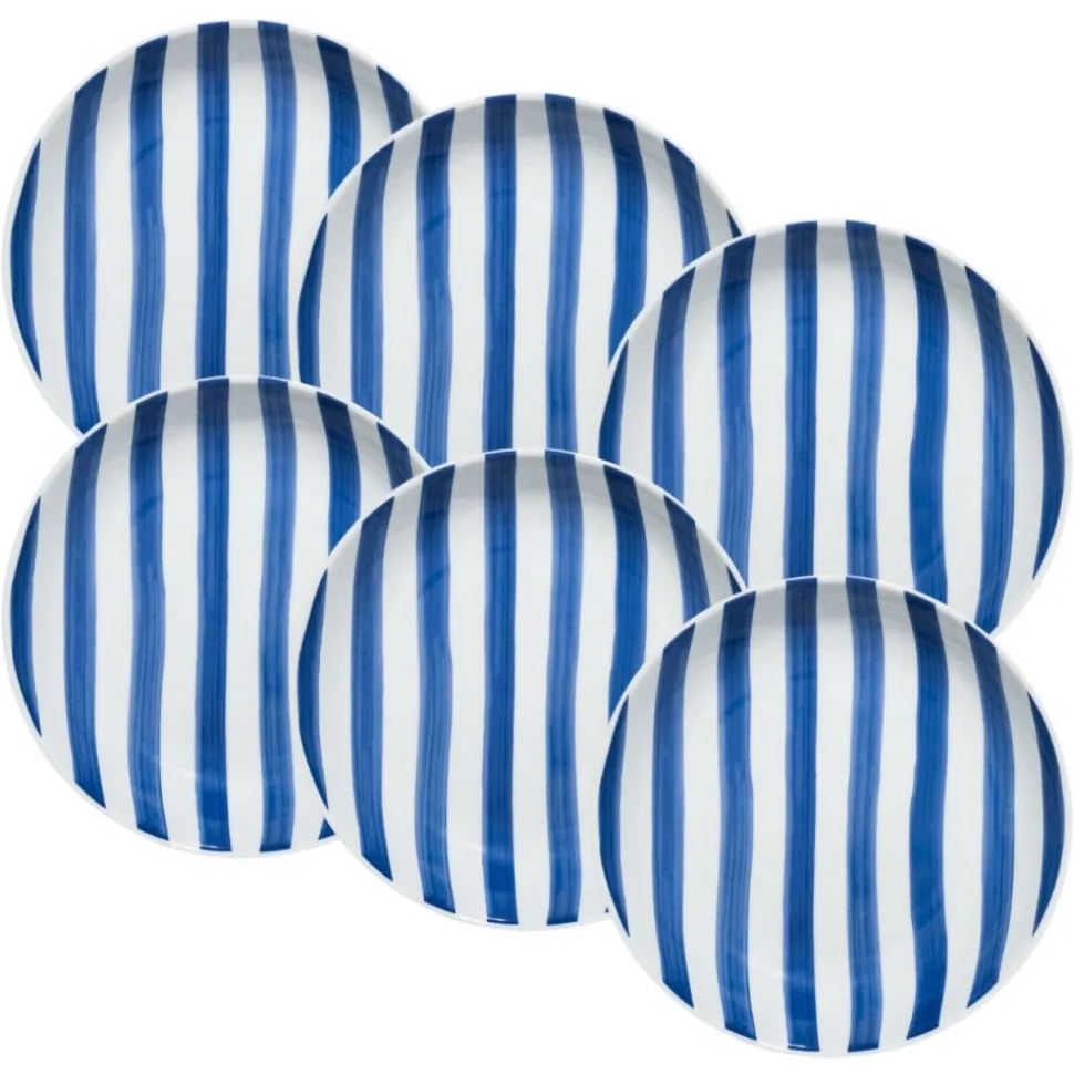 Talerze głębokie 20 cm 6 szt. Ligne niebieskie