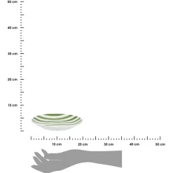 Talerze głębokie 20 cm 6 szt. Ligne zielone