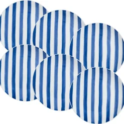 Talerze obiadowe 27 cm 6 szt. Ligne niebieskie