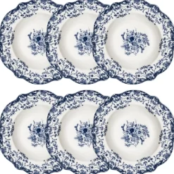 Talerze głębokie 22 cm 6 szt. Reverie Blue * Estia Hot
