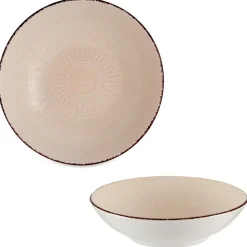 Talerz głęboki 20 cm MANDALA beżowy * VESSIA Best