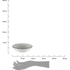 Talerz głęboki 20 cm MANDALA szary * VESSIA Hot