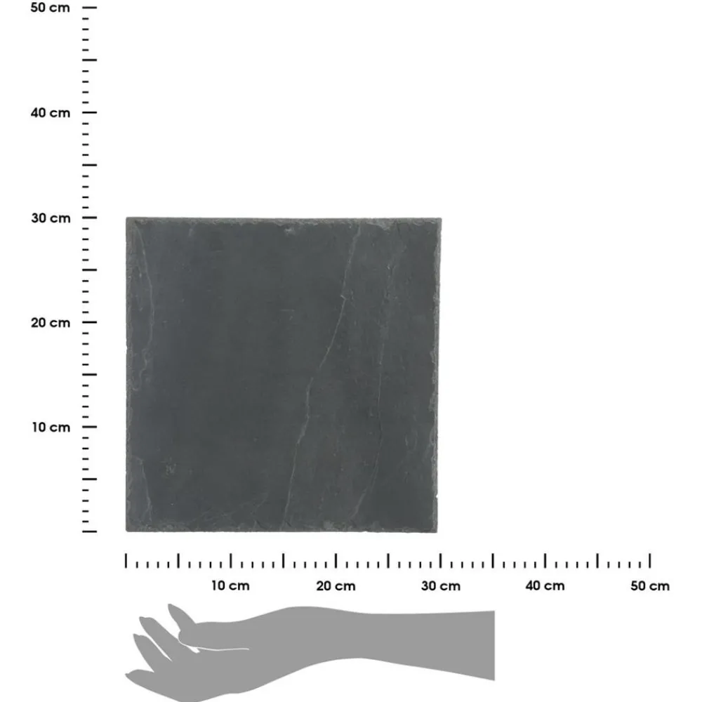 Talerz z kamienia łupkowego 30x30 cm * Secret de Gourmet