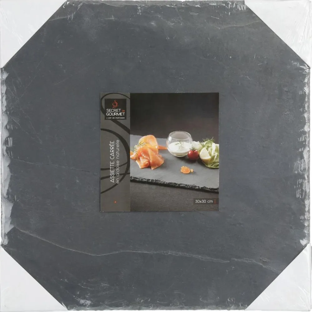 Talerz z kamienia łupkowego 30x30 cm * Secret de Gourmet