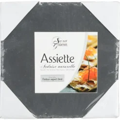 Talerz z kamienia łupkowego 20x20 cm * Secret de Gourmet Hot