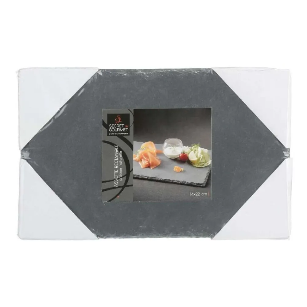 Talerz z kamienia łupkowego 14x22 cm * Secret de Gourmet Outlet