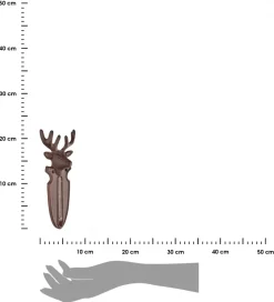 Termometr ścienny żeliwny jeleń 22cm